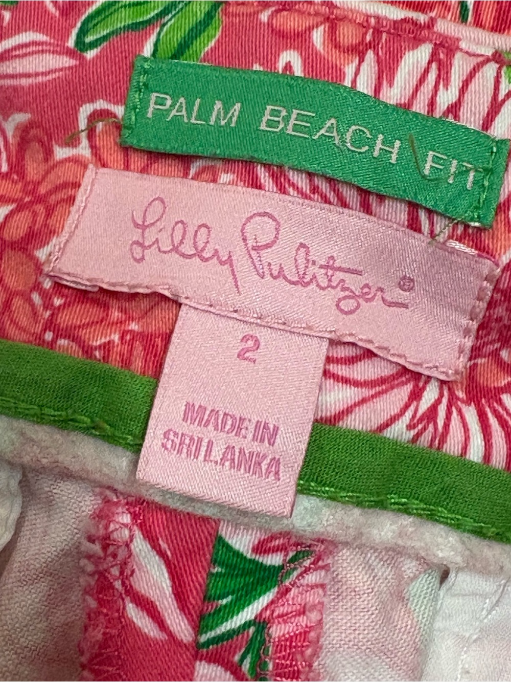 Lilly Pulitzer Palm Beach Fit Floral Ankle Pants Size 2 - Picture 2 of 8